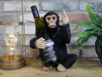 Cheeky Monkey Wine Holder Resin Up Yours Funny Decor Gift • £46.99