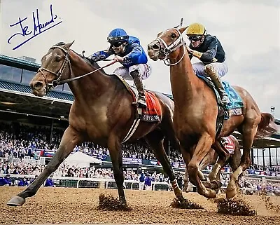 Cody’s Wish Photograph Junior Alvarado Autograph Breeders Cup 8x10 At Wire • $34.95