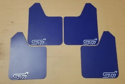 SALE [SR] STARTER Mud Flaps Set BLUE With Custom Vinyl WHITE Logo A  • $26.90