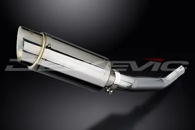 Delkevic 8  Stainless Round Slip On Muffler - Kawasaki ZX-6R 2003-2004 Exhaust • $279.99