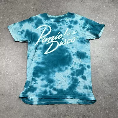 Panic At The Disco Turquoise Tye Dye Tshirt Size S Pit To Pit 17” • £16