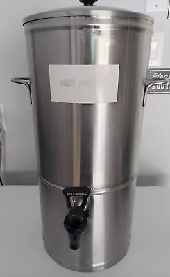 Bloomfield Iced Tea Dispenser 4 Gal. Oval Urn Stainless Steel Mod. 8804HLZ W/Lid • $45