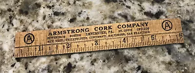 Vintage Armstrong Cork Company 6  Advertising Ruler Exceptional Condition • $12.99