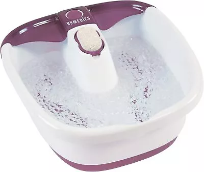 HoMedics Bubblemate Foot Spa And Massager With Keep Warm White/Purple  • £40.85