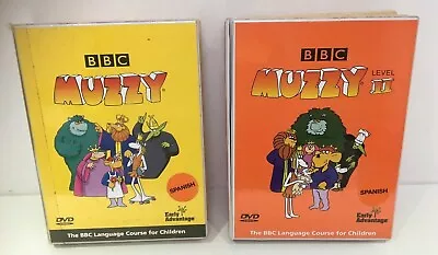 100% Complt Bbc Children Muzzy Spanish Language Course Levels 1 & 2 Cd Books V96 • $23.99