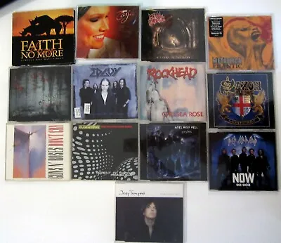 Heavy METAL Hard ROCK Lot Of 13 CDs CD-Singles Promo's S60 • $40