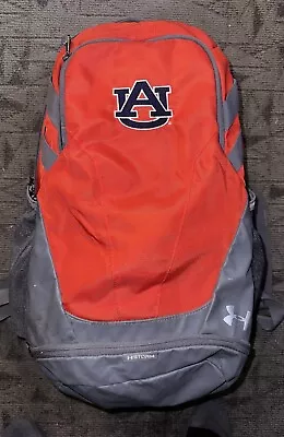 Under Armour AUBURN FOOTBALL Rare ORANGE Team Issued Backpack Back Pack Duffle • $45