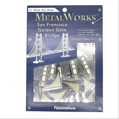 Fascinations MMS001 Metal Works San Francisco Golden Gate Bridge 3D Models • $9.54