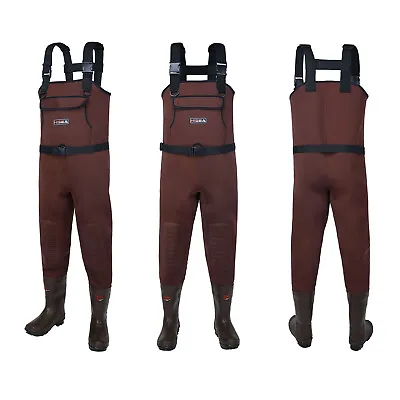 HISEA Fishing Chest Waders Bootfoot Neoprene 200G Insulation Waterproof Hunting • $89.99