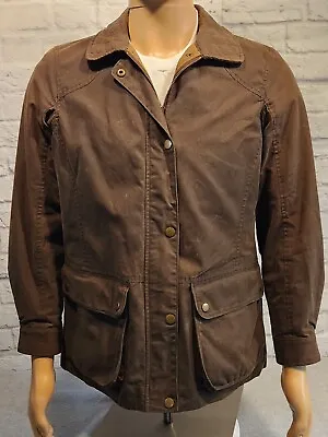 Duluth Trading British Millerain Co Womens Waxed Canvas Jacket Size Medium • $79.99