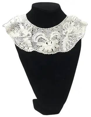 Antique Victorian Womens Irish Crochet Lace Bertha Collar • $99.99