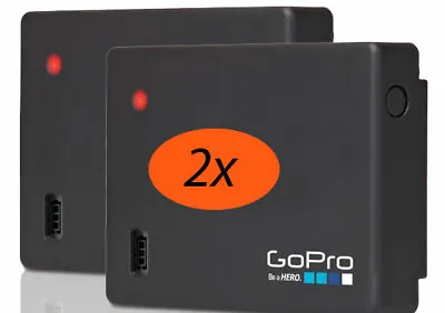 2-Pack GoPro Battery BacPac ABPAK-401 FOR HERO4 HERO3 15% MORE BATTERY STORAGE! • $21.50