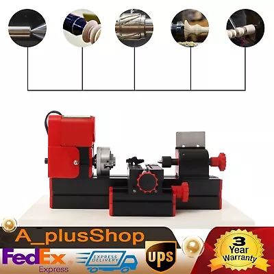 NEW 1200rev/min Mini Multifunction Metal Motorized Lathe Machine DIY Power Tool • $90.90