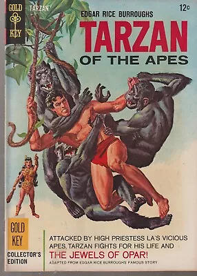 Gold Key Edgar Rice Burroughs Tarzan Of The Apes #159 (1966) 1st Print F+ • £16.95