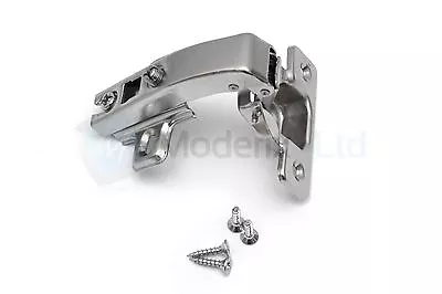 35mm 90 Degree Kitchen Cabinet Wardrobe Door Hinge Angular + Screws • £3.59