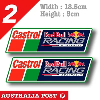 Red Bull Racing Australia CASTROL Oil CASTROL Oil Logo   Vinyl  Sticker • $7.80