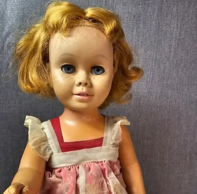Vintage Chatty Cathy Doll Some TLC Original Outfit Pull String Missing • $25
