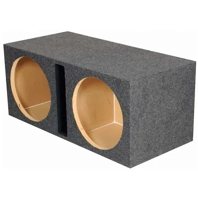 Qpower Dual 15″ 15 Inch Vented Heavy Duty Empty Sub Subwoofer Box Qhd215v • $115