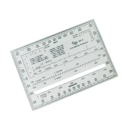 1:25000 1:50000 Protractor Ruler Compact Mils/Meters/Yards Easy Carry For • $16.89