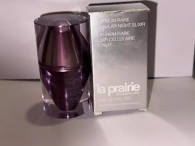 La Prairie Platinum Rare Cellular Night Elixir 0.10oz/ 3ml *Travel Size NWB • $79