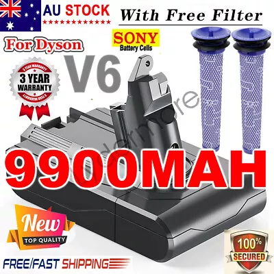 9900MAH For Dyson V6 Battery SV03 SV04 SV09 DC58 DC59 DC61 DC62 DC74 V6 Animal • $34.44