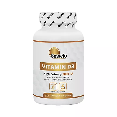 SOWELO Vitamin D3 2000 IU Softgels With High Potency • $58.99