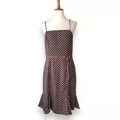 Brown Polka Dot Cocktail Dress • $25