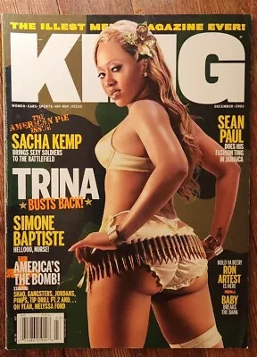 KING Magazine December 2005 Trina Sacha Kemp Simone Baptise Sean Paul RARE • $11.99