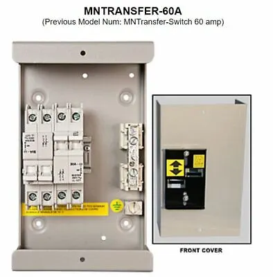 Midnite Solar MNTRANSFER-60A 60A 240VAC Transfer Switch For Wind Turbine  • $161.99