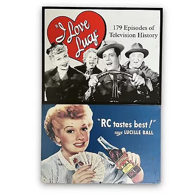 I Love Lucy Tin Wall Sign Lot RC Royal Crown Cola Lucille Ball Desi Arnaz • $21