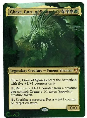 Ghave Guru Of Spores Altered Art MTG Magic Commander EDH Birthday Gift Tokens • $68.95