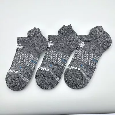 Bombas 3 Pairs Men's Performance Running Hex-Tec Ankle Socks Size Large Gray • $20.93