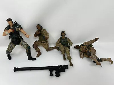(4) McFarlane's Military Series Debut Navy Army Seal Action Figure Lot • $20.50
