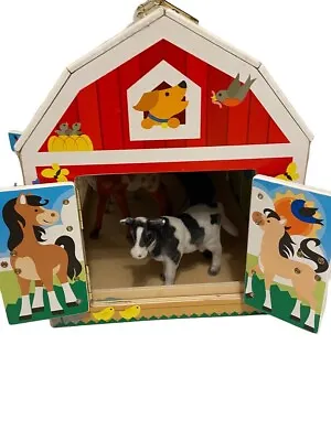 Melissa & Doug’s Wooden Latches Barn Countless Ways To Play. Animals Show Wear • $19.99