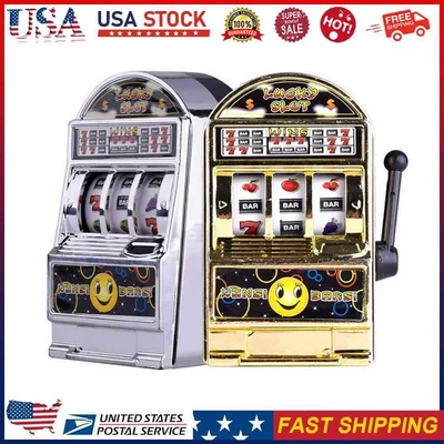 $7.24 • Buy 1pc Unisex One-arm Bandit Toy Decompressed Palm Slot Machine Kid Fun Toys 
