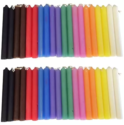 LOT OF 40 Assorted Colors Chime Spell Candles Mini 4  Pagan Wicca Altar Ritual 1 • $19.75