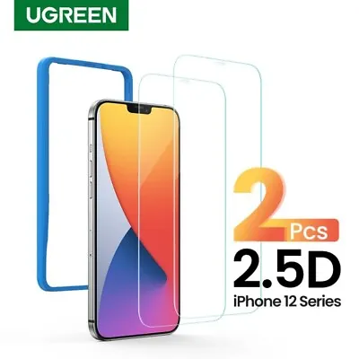 Ugreen IPhone 12 Pro Max 2x Premium Tempered Glass Screen Protector 2.5D Apple • $13.50