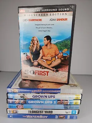 Adam Sandler DVD Bundle 7 Grown Ups Gilmore Waterboy 50 Dates Longest Anger • $41.65