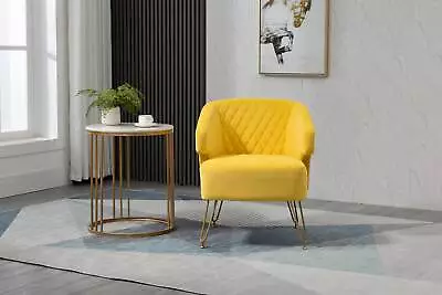 Accent Chair Modern Arm Chairs Mid Century Club Armchair Comfy Sofa Living Room • $118.48