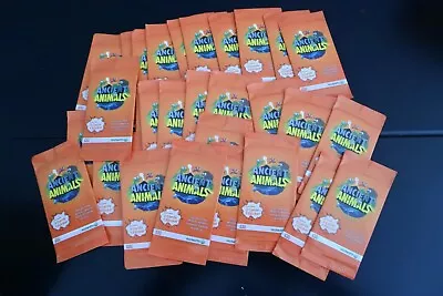 Woolworths Ancient Animals 30 X Sealed Packs Cards & Stickers ORANGE • $15