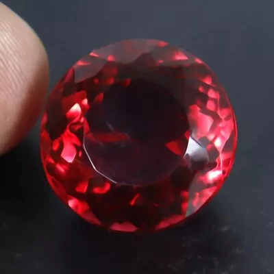 33.85 Ct Natural Spinel Red Round Shape Mogok Myanmar Gemstone GIE Certified • $0.99