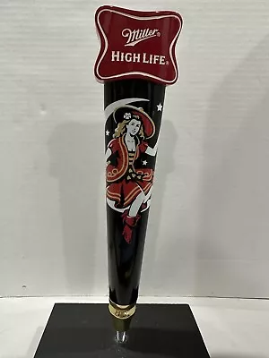 Vintage Beer Tap Handle Miller High Life Girl On The Moon 12.5” Inches Excellent • $62.99