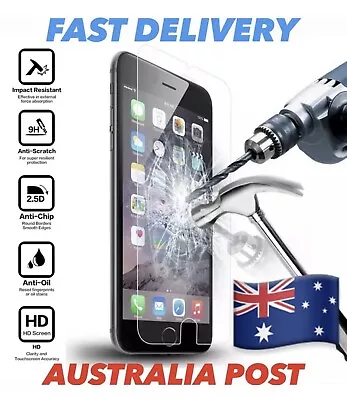 $1.35 • Buy Tempered Glass Screen Protector Iphone 14 13 12 11 Xr Xs X 8 7 6 Se Pro Max Plus
