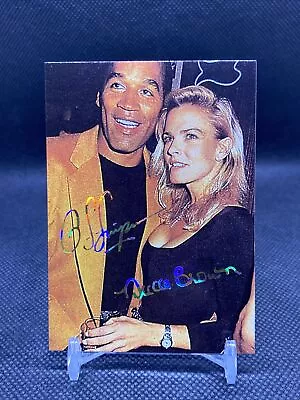 OJ Simpson Bills #159 Trouble In LA Mugshot Football Card Gold Foil Signature • $4