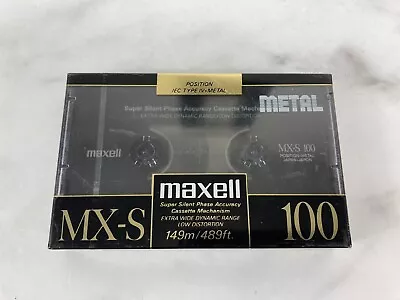 NEW SEALED MAXELL MX-S 100 Blank Cassette Tape Cobalt Alloy Metal IEC Type IV • $45