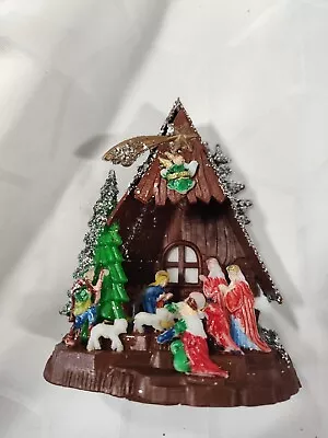 Vintage Plastic Nativity Set No. 337 Made In Hong Kong Original Box • $19.99