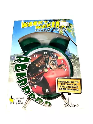 Wacky Wakers Alarm Clock Dinosaur T-Rex Godzilla Growl&Roar Sound W/Box+Battery • $8.80