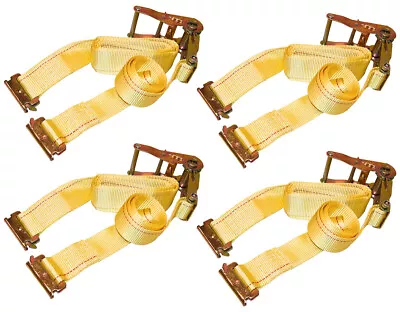 $29.76 • Buy 4 Pack, 2 X12' E-Track Ratchet Straps For Enclosed Trailer Cargo Control