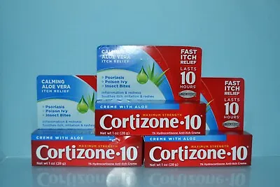 Lot Of 3 Cortizone-10 Maximum Strength Anti-Itch Creme With Aloe Exp. 01/25 • $19