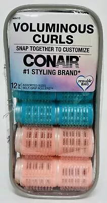 Conair - Voluminous Curls - Assorted Size Curling Rollers 12 Pack • $4.97